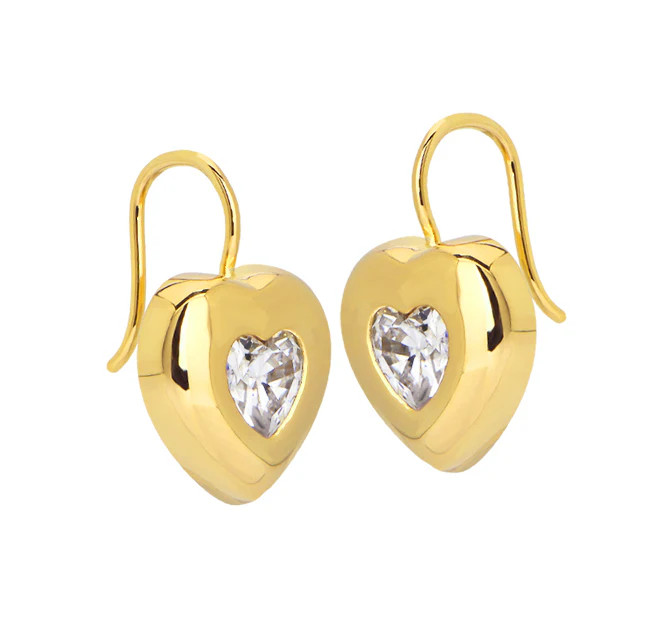 Puffy Heart Earrings | Goldbug Collection