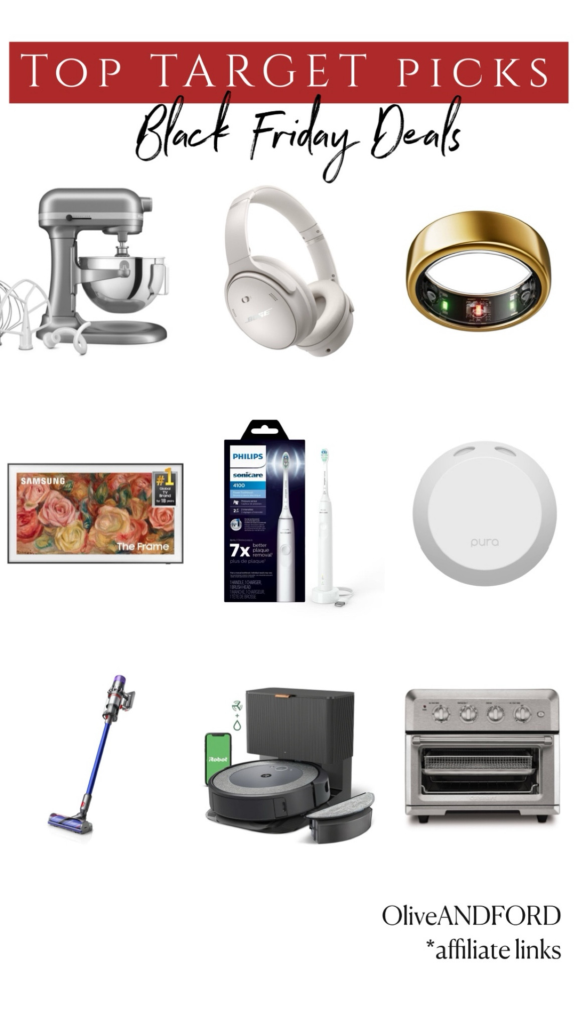Black Friday’s best, carefully curated. From kitchen upgrades to tech treats, these Target picks do more than check the box—they check the vibe. 

Shop now, because good deals never wait

#TargetBlackFriday #BlackFridayDeals #HolidayShopping #TargetFinds #HomeEssentials #TechUpgrades #GiftGuide2024 #KitchenFavorites #SmartHomeDeals #OliveandFordPicks


#LTKGiftGuide #LTKCyberWeek #LTKHoliday