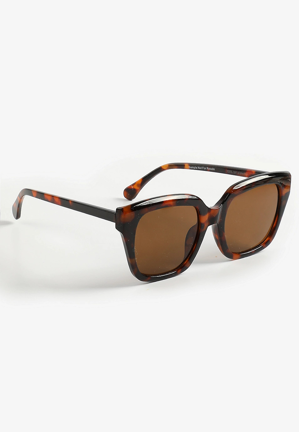 Tortoise Plastic Square Sunglasses | Maurices