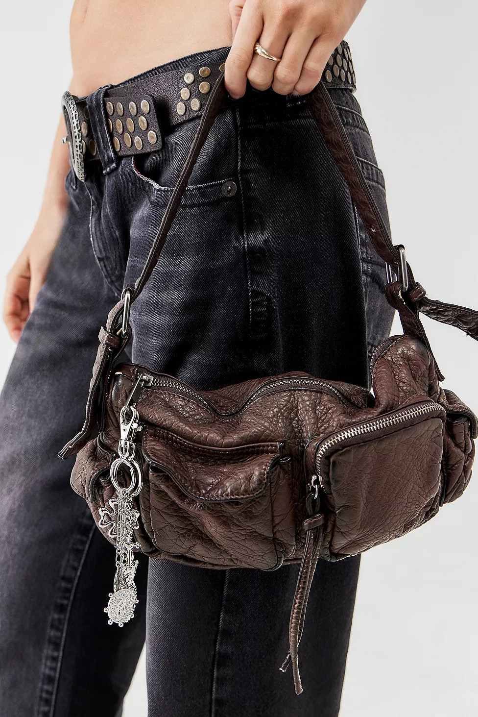 BDG Amelia Faux Leather Pocket Bag | Urban Outfitters (EU)