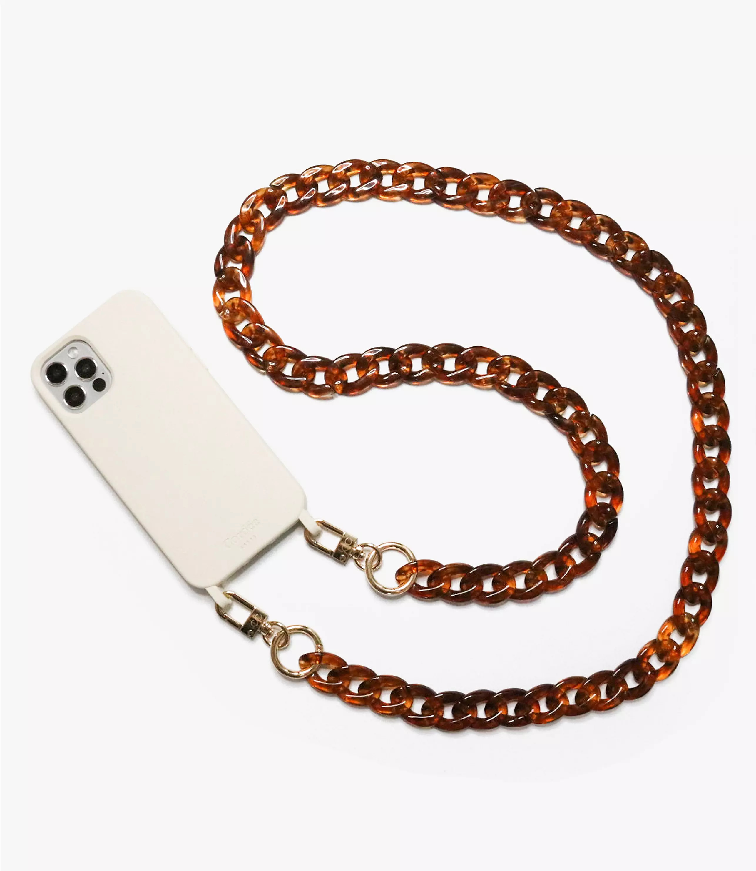 Cordée Tortoiseshell Print Curby Phone Chain | LOFT