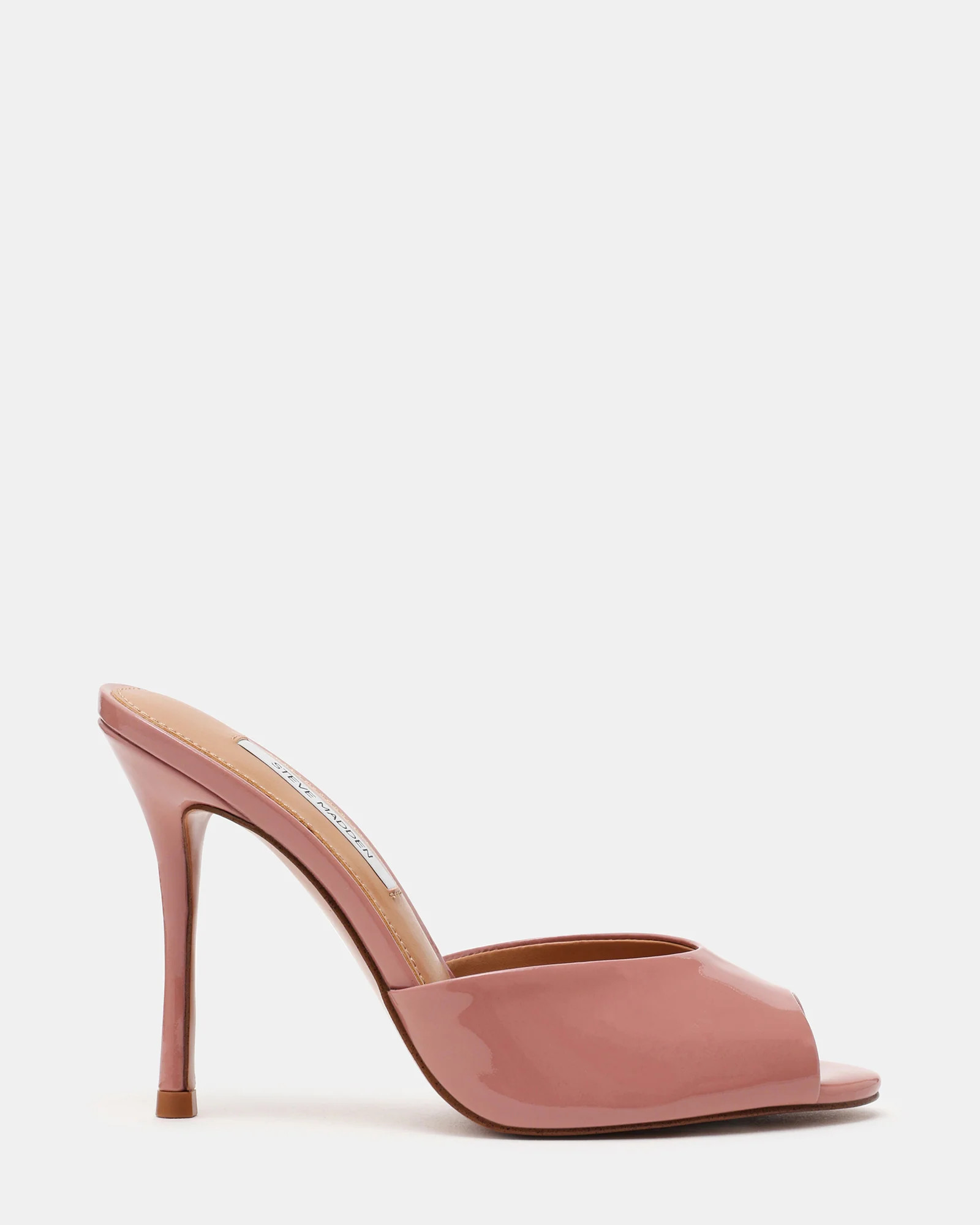 PRIYA Dark Blush Patent Mule Women's Heel | Steve Madden (US)