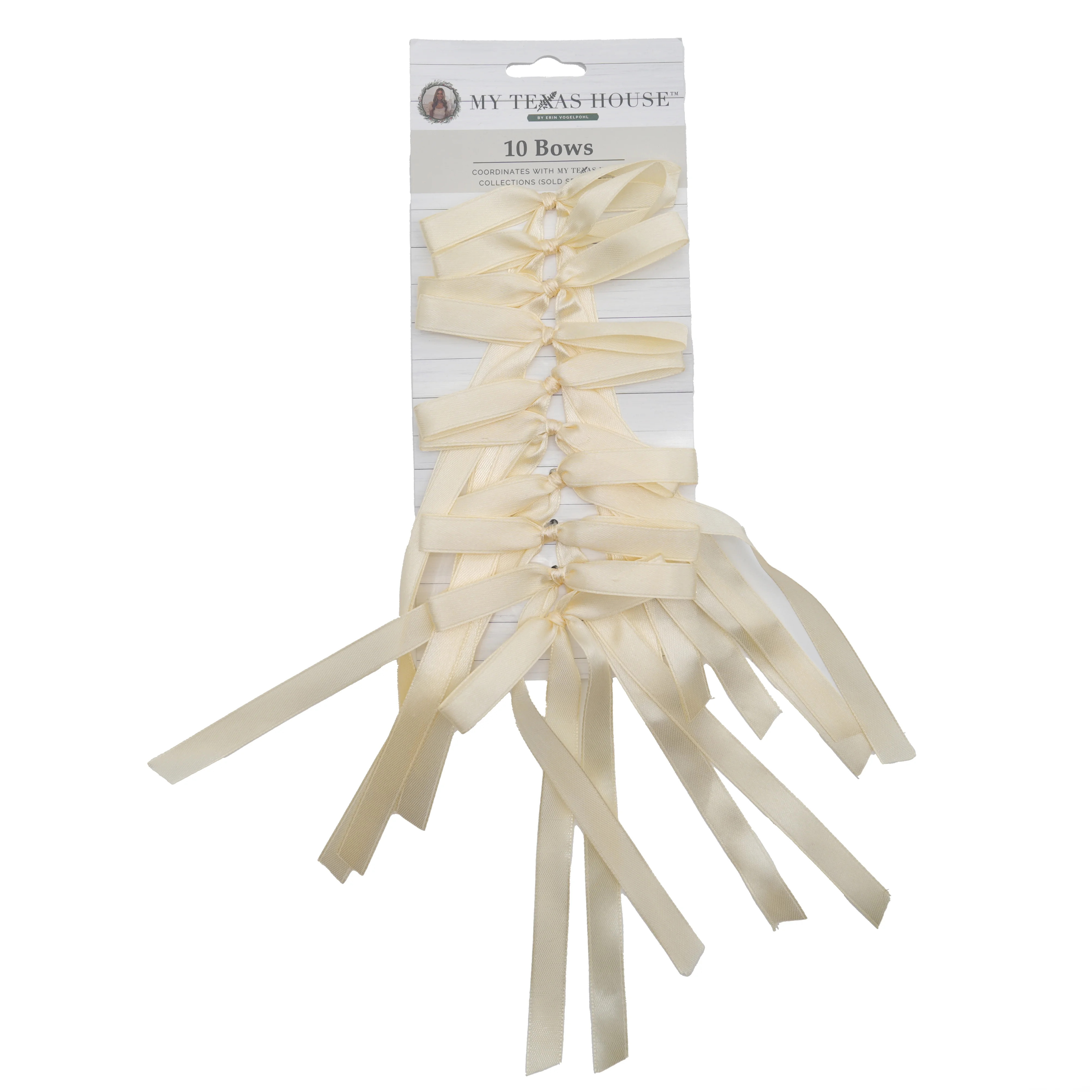 White Decorative Christmas Bows, 10 Count, by My Texas House | Walmart (US)