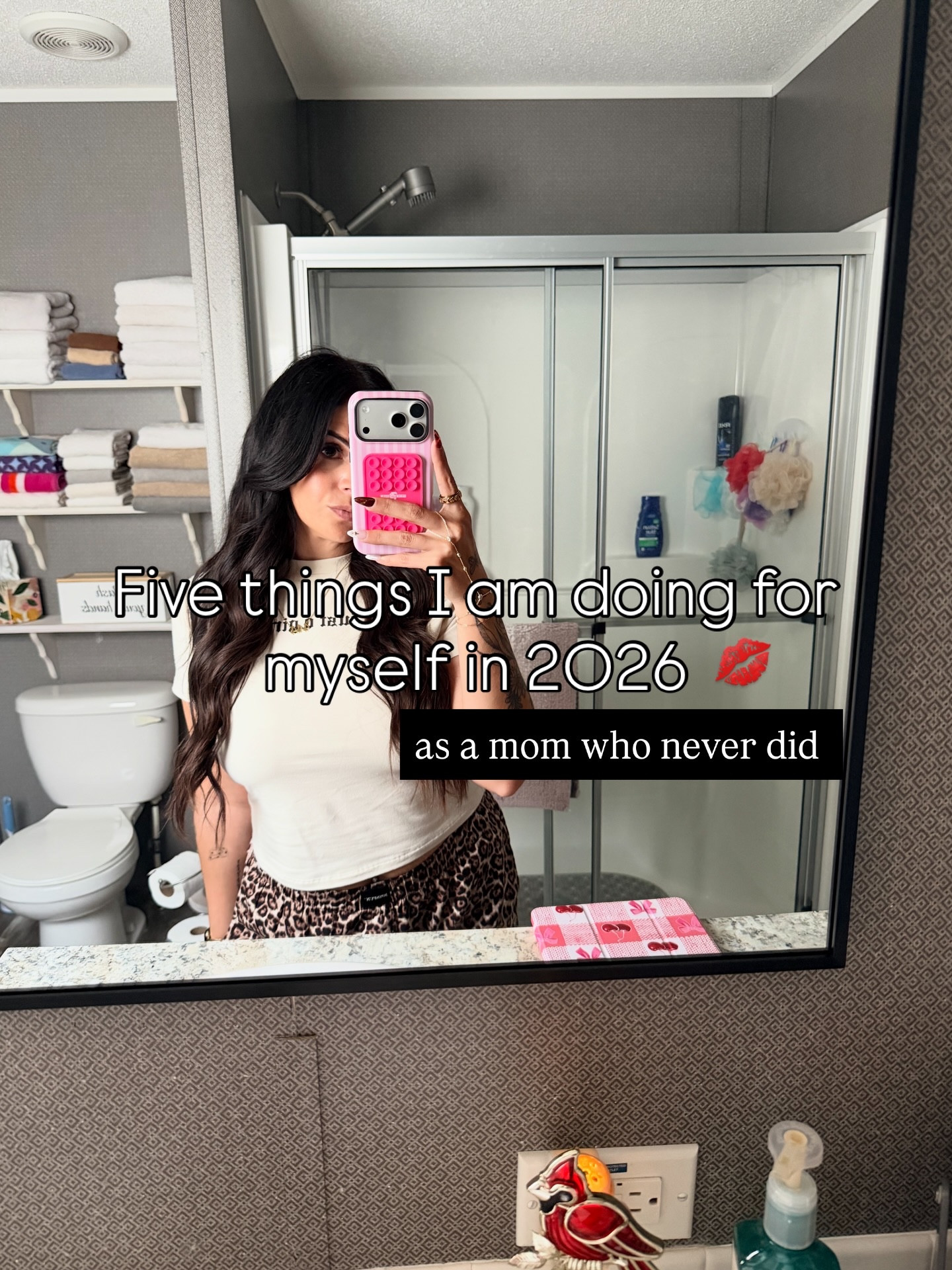 I spent a lot of years pouring into everyone else and calling it “being a good mom.” In 2026, I’m choosing to pour back into me…without guilt, without explanation. Swipe to see the 5 things I’m doing for myself this year. 

Turns out, taking care of yourself doesn’t make you selfish — it makes you present. 

#mommoments #momlifeunfiltered #selfcareasapriority #momreset #2026goals

Mom self care journey, realistic mom routines, motherhood lifestyle content, mom life balance, prioritizing yourself as a mom

#LTKselfcare #LTKmomlife #LTKBeauty