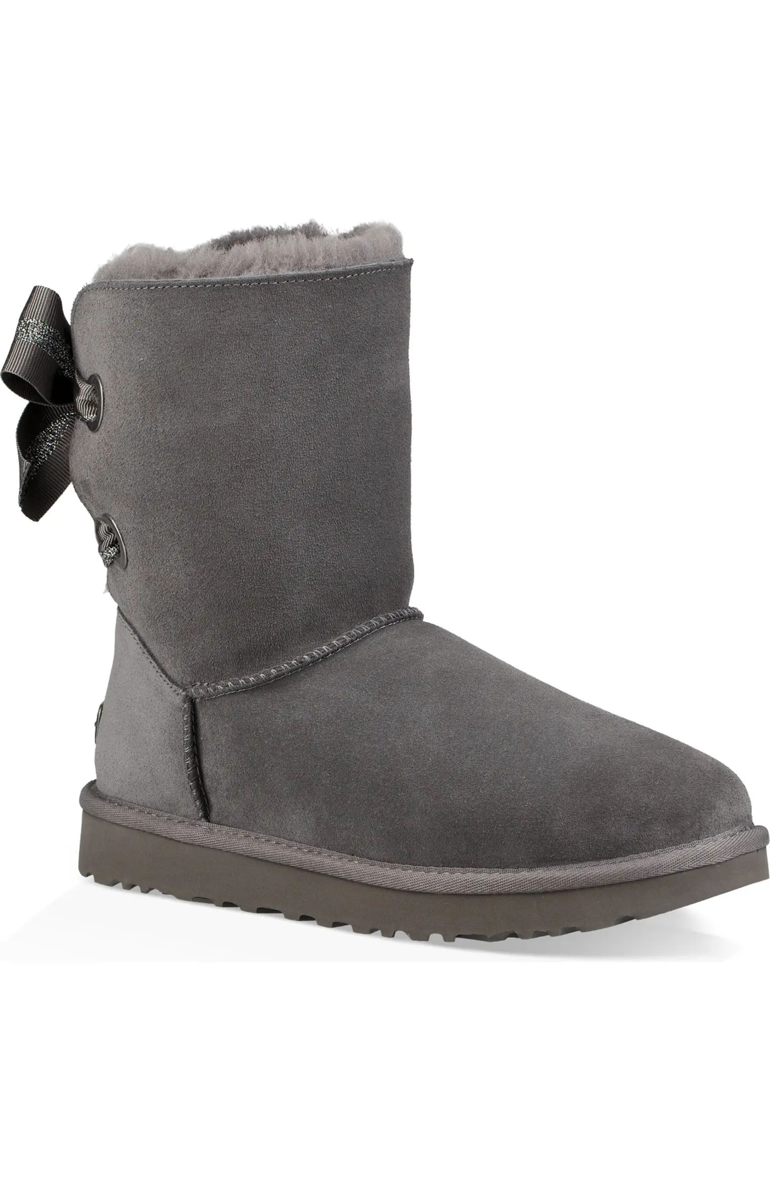 Customizable Bailey Bow Genuine Shearling Bootie | Nordstrom