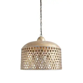 Gold Metal Pendant Light - Distressed Gold | Bed Bath & Beyond