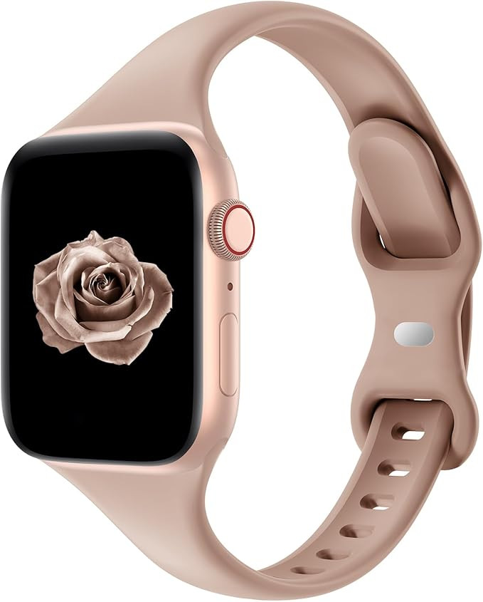 Acrbiutu Thin Slim Band Compatible with Apple Watch 38mm 40mm 41mm 42mm 44mm 45mm 46mm 49mm, Repl... | Amazon (US)