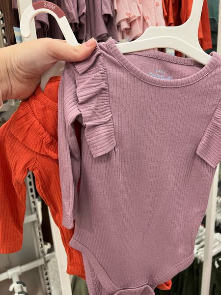The cutest bodysuits for fall from Cat and Jack at Target! They are so soft and I love the ruffle details. Grabbed both of these colors for Madison! Plus they're only $6!

#LTKbaby #LTKSeasonal #LTKsalealert