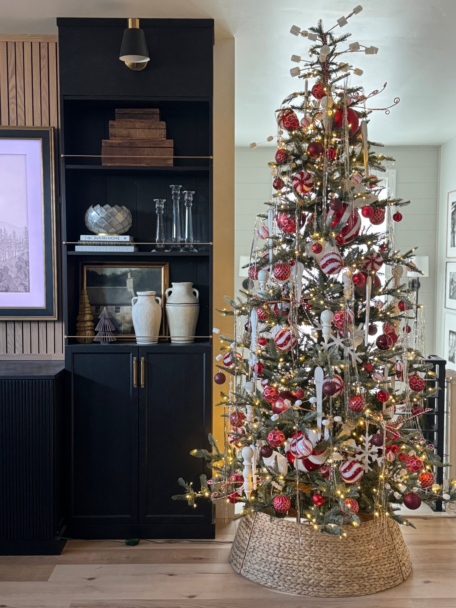 Candy cane themed Christmas tree! 

#LTKFindsUnder50 #LTKHoliday #LTKHome