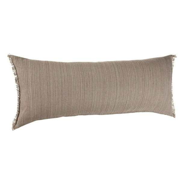 LR Home Neutral Tan 14 in. x 36 in. Rectangle Lumbar Throw Pillow | Walmart (US)