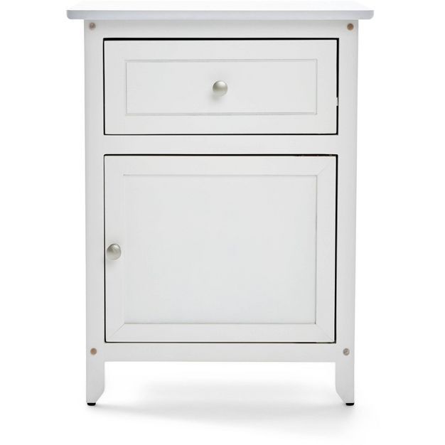 Alcott Side Table with Single Drawer and Storage Cabinet - ClickDecor | Target