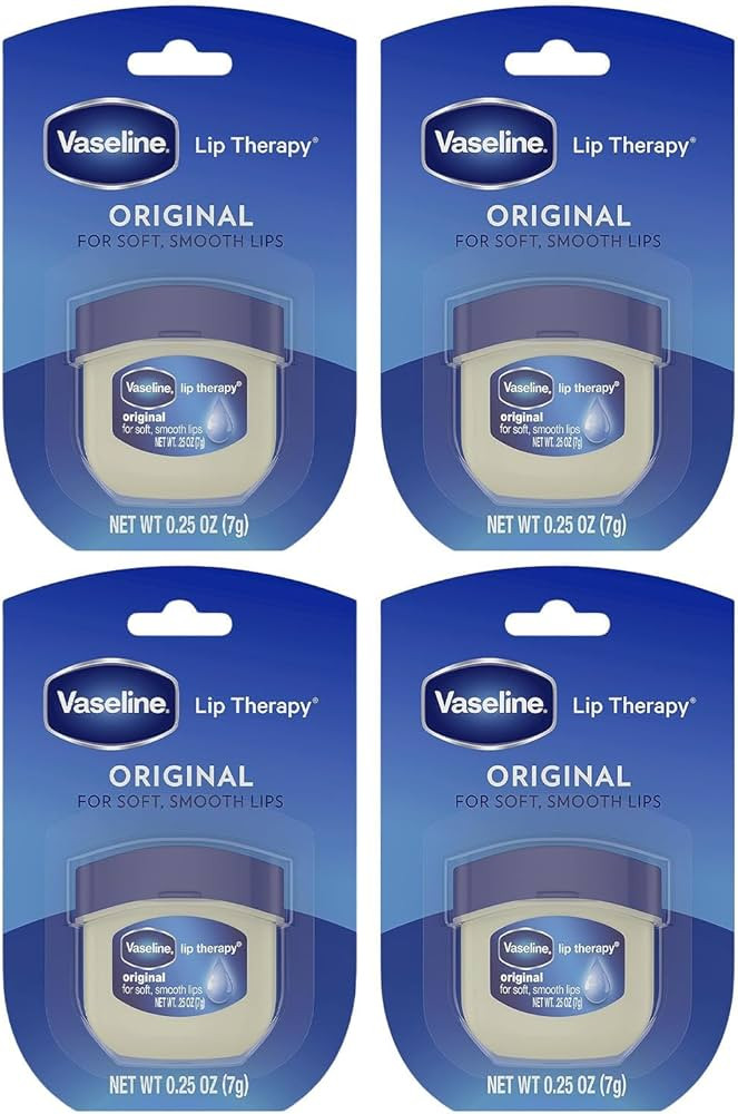 Vaseline Lip Therapy Original 4-Pack – Moisturizing Lip Balm for Very Dry Lips in Mini Jars, 0.... | Amazon (US)