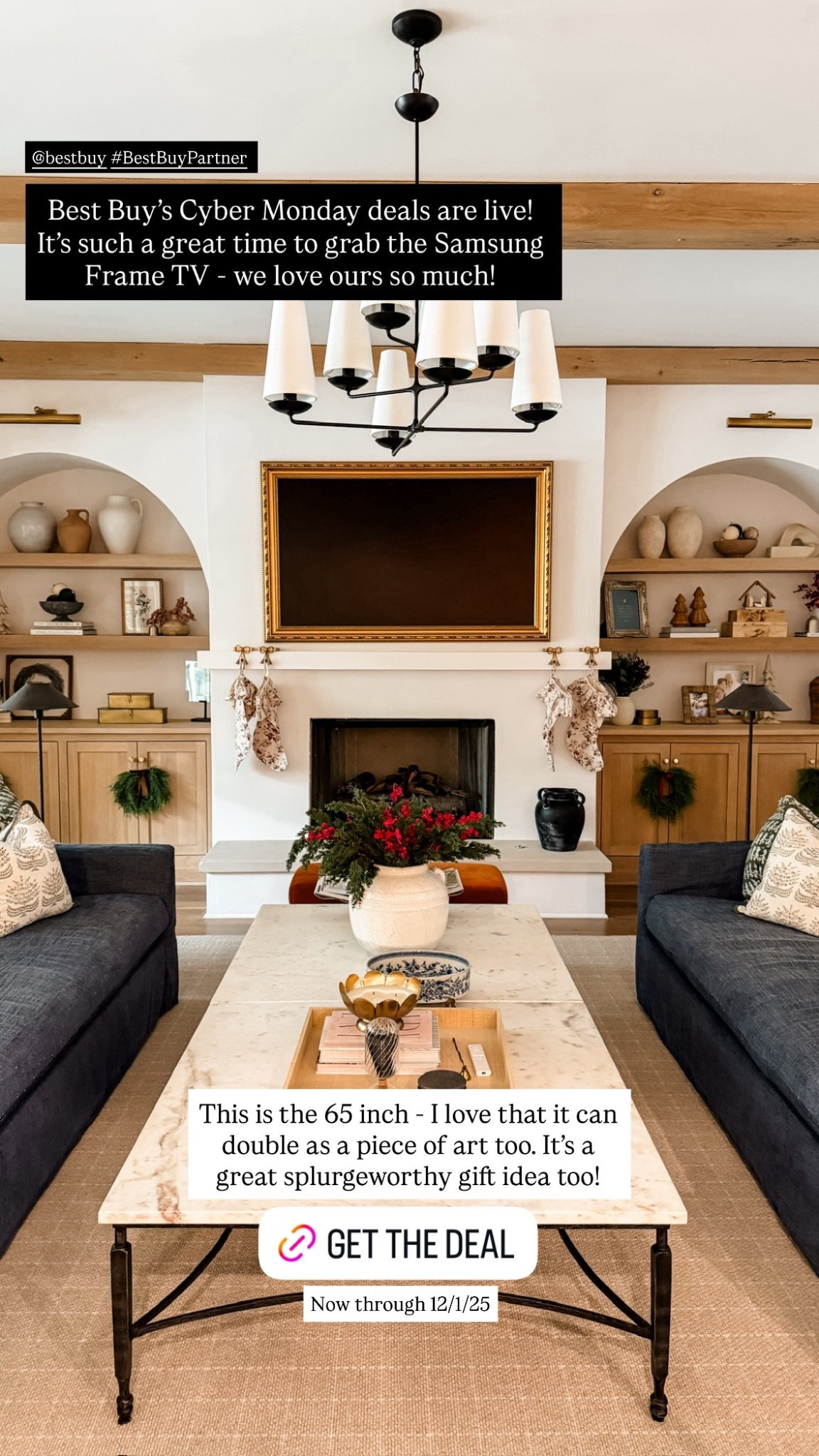 #BestBuyPartner Best Buy’s Cyber Monday deals are now live! One deal of take advantage of is the Samsung Frame TV! We truly love ours. It makes a great gift idea too! Shop Best Buy’s Cyber Monday deals now through Monday 21/1/25. @bestbuy

Loverly Grey, gift idea, Best Buy cyber sale 

#LTKSaleAlert #LTKGiftGuide #LTKCyberWeek