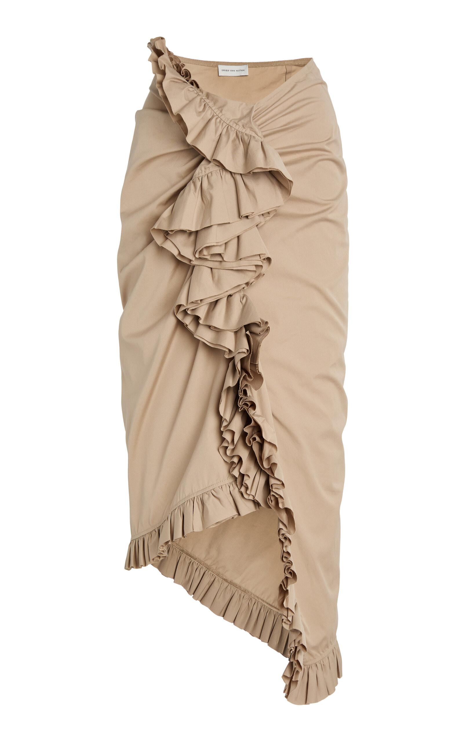 Sina Frilled Cotton-Poplin Midi Skirt | Moda Operandi (Global)
