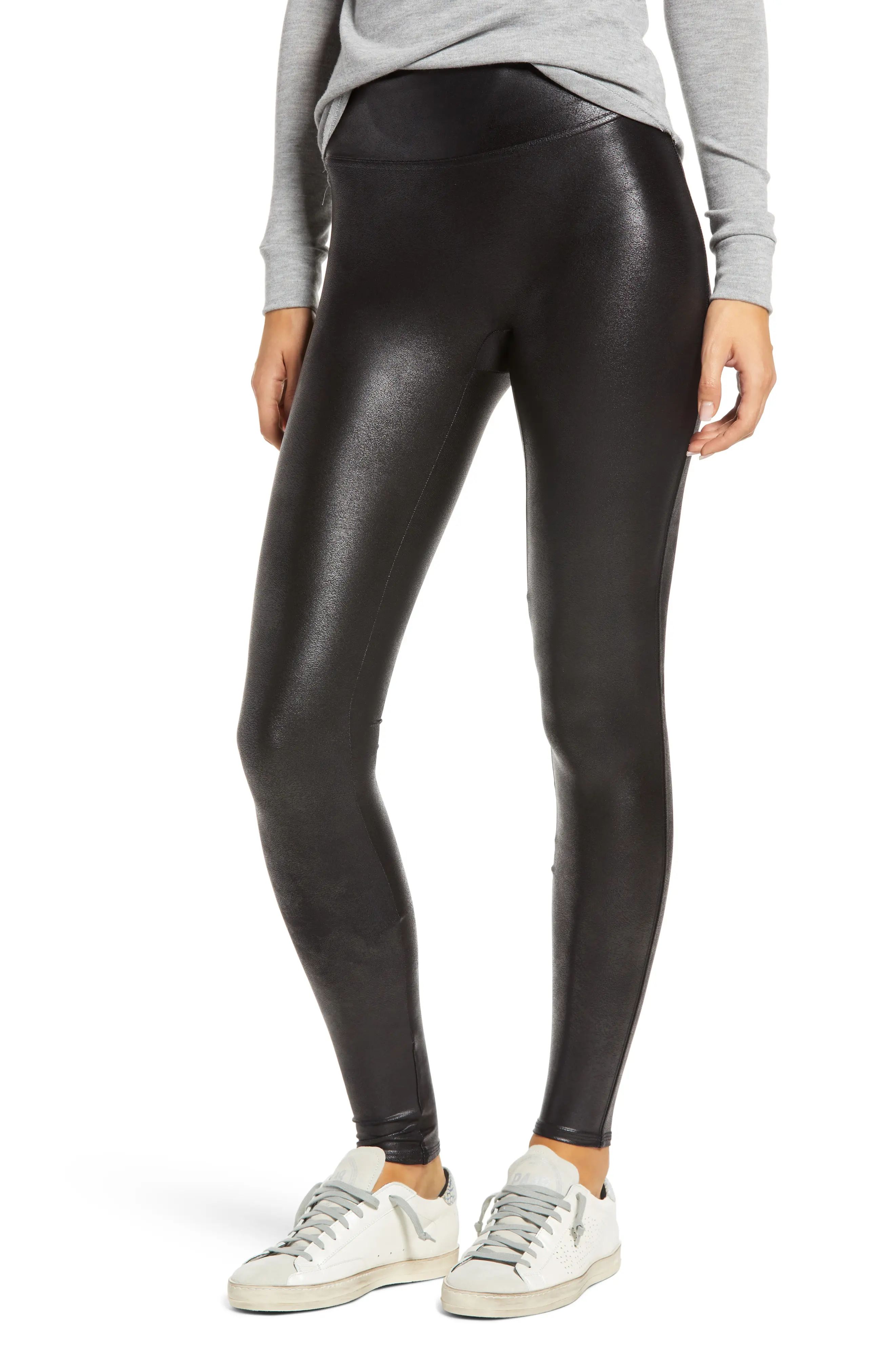 Plus Size Women's Spanx Faux Leather Leggings (Regular, Petite & Plus Size) | Nordstrom