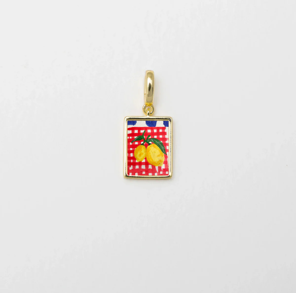Limonada Charm – Hand-Painted Lemon Charm | Raiz