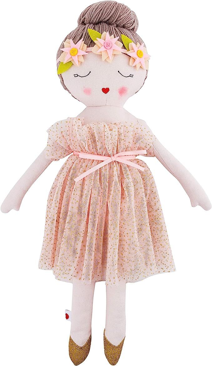 Hearts of Yarn Plush Madeleine Ballerina Doll For Girls Soft Sleeping Cuddle Buddy For Toddlers, ... | Amazon (US)