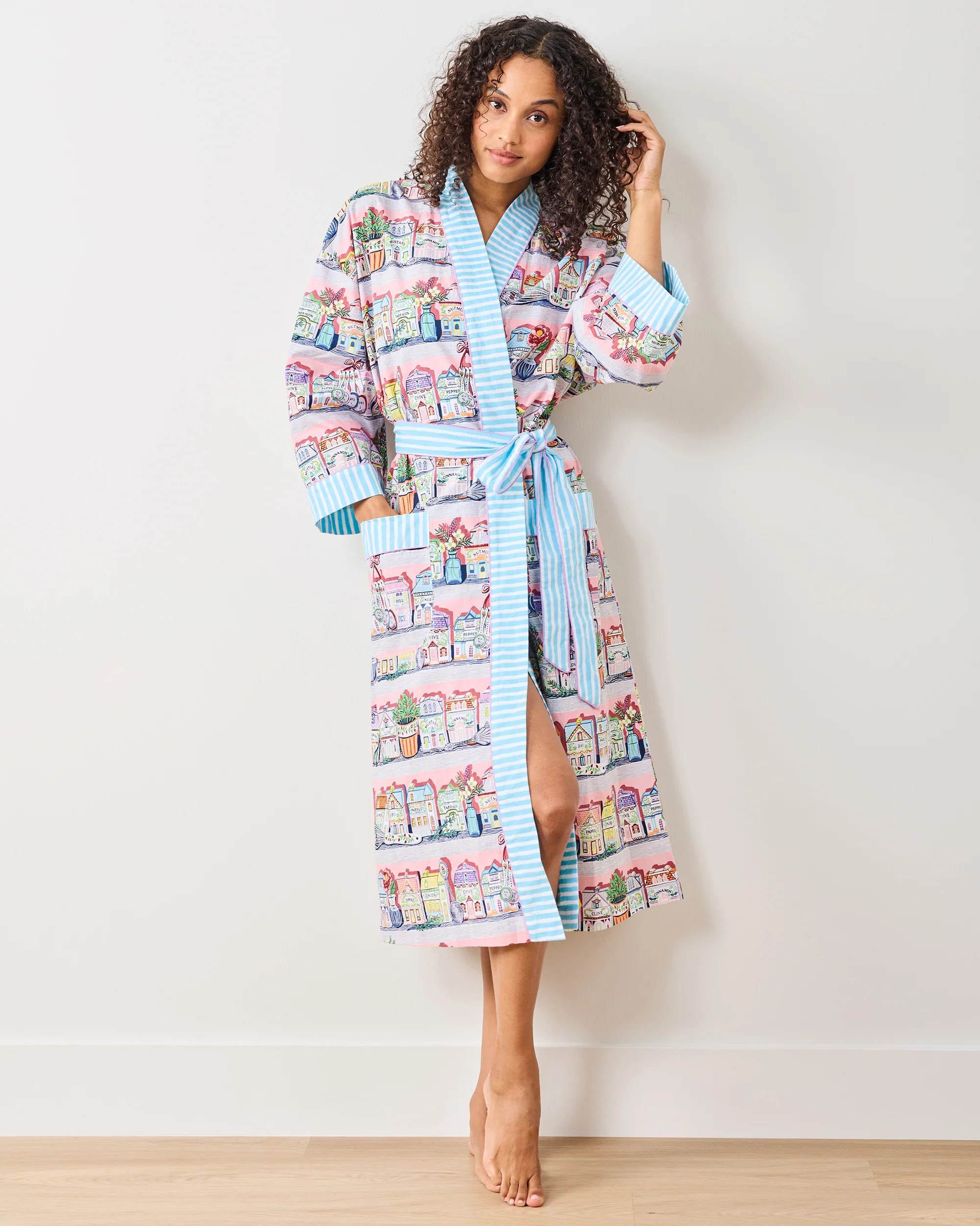 Lenox Spice Village™ x PF - Lounge Robe - Kitchen Pink | Printfresh