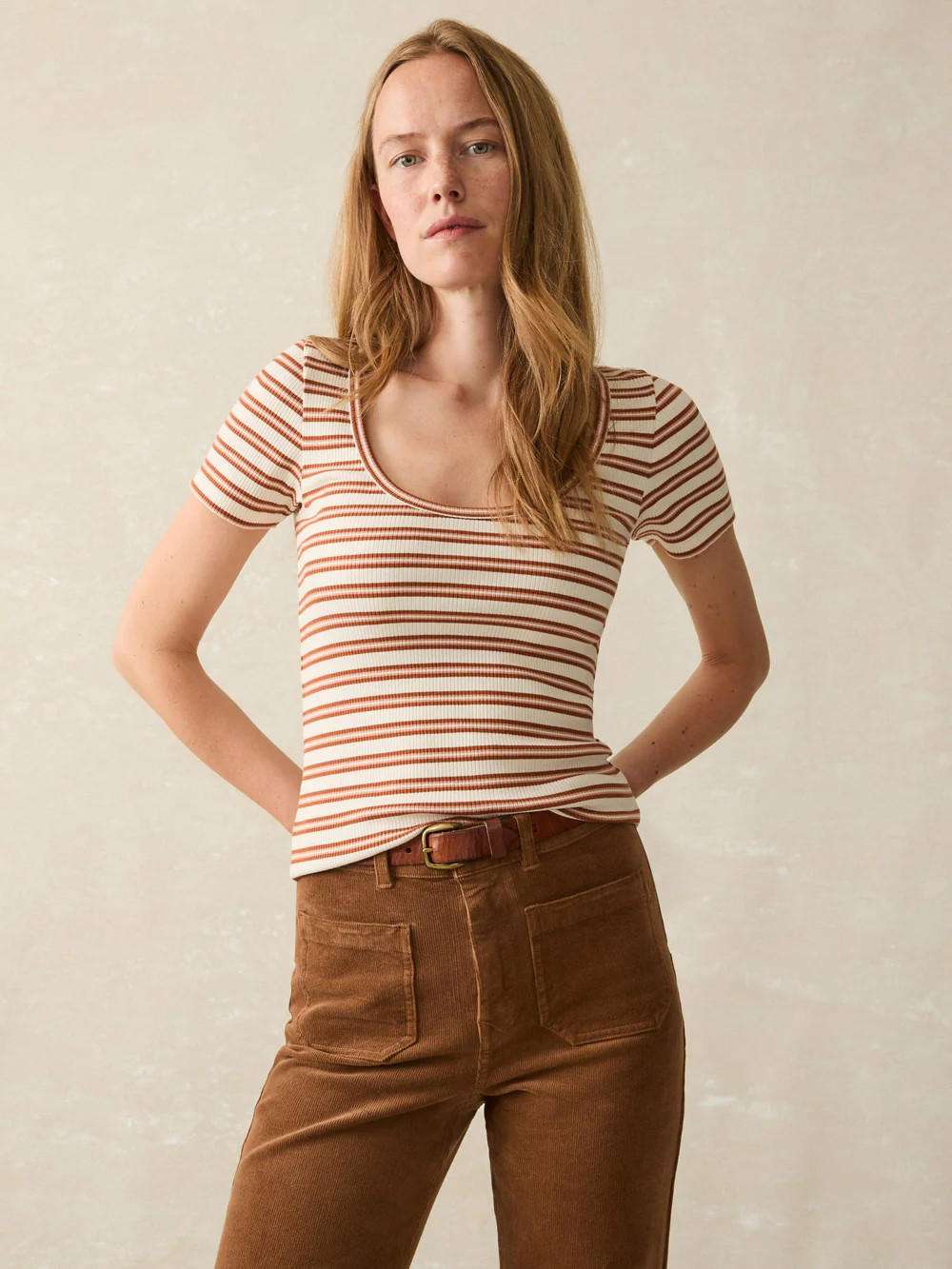 Freestyle Rib Knit Tee | Faherty