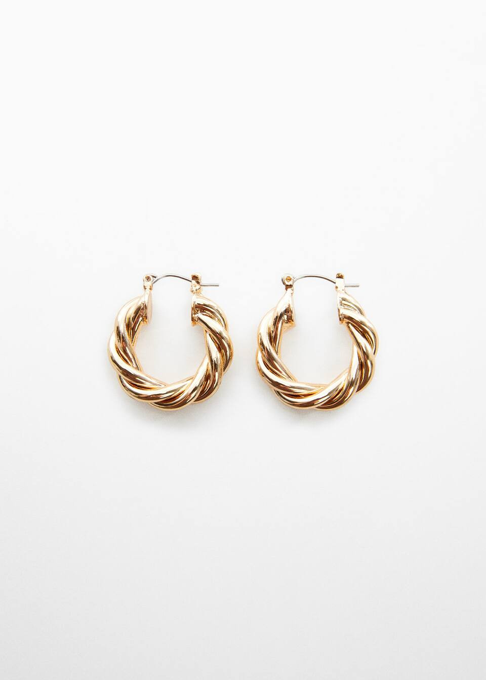 Intertwined hoop earrings -  Women | Mango USA | MANGO (US)