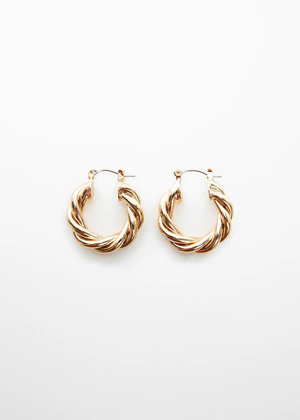 Intertwined hoop earrings -  Women | Mango USA | MANGO (US)