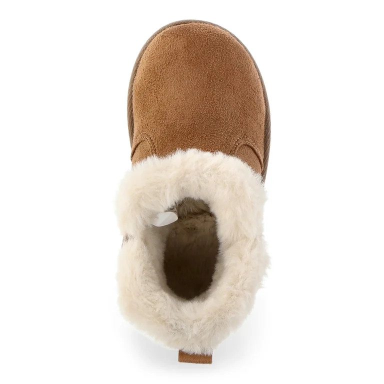 Wonder Nation Baby Girl Faux Suede Boots | Walmart (US)