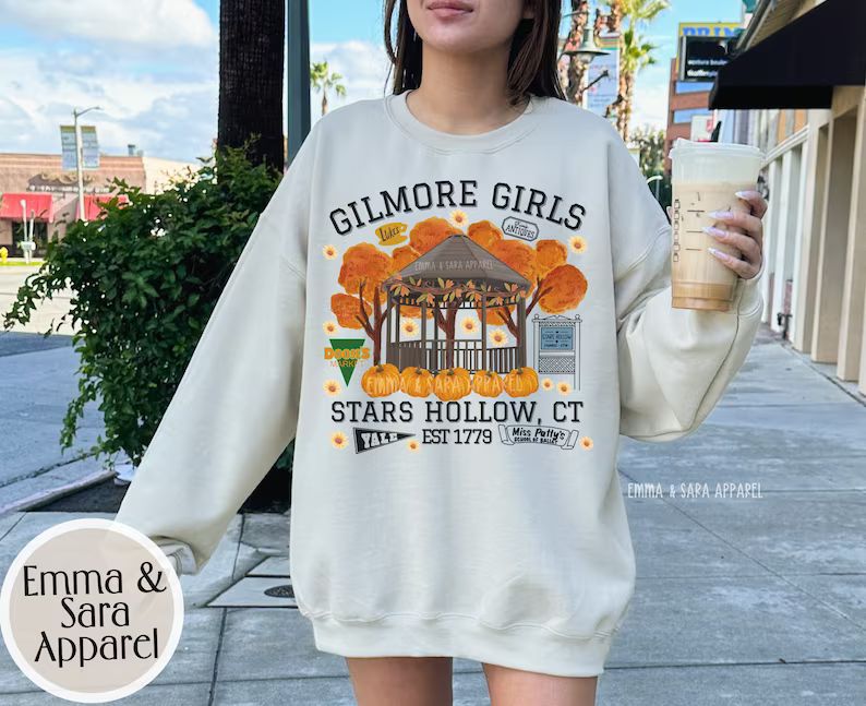 Gilmore Girls Sweatshirt Cute Varsity Shirt Vintage Pullover - Etsy | Etsy (US)