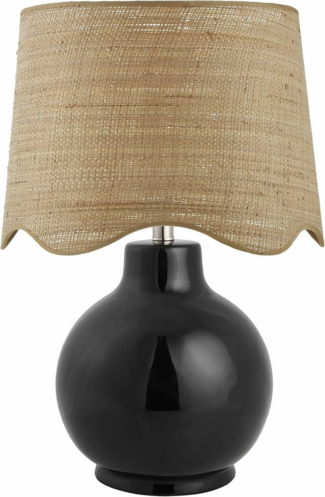 Pojezerje Bohemian Ceramic Table Lamp for Bedroom, Bedside Nightstand - Decorative Boho End Side ... | Amazon (US)