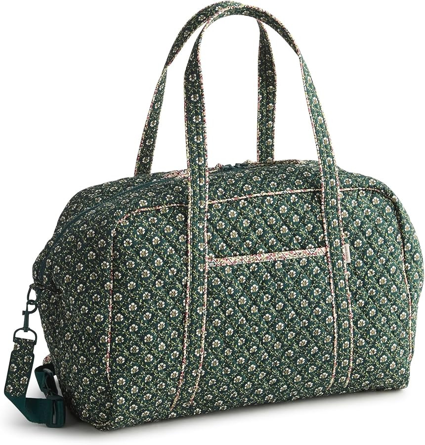 Vera Bradley Women's Miramar Weekender Travel Bag - Premium Cotton | Amazon (US)