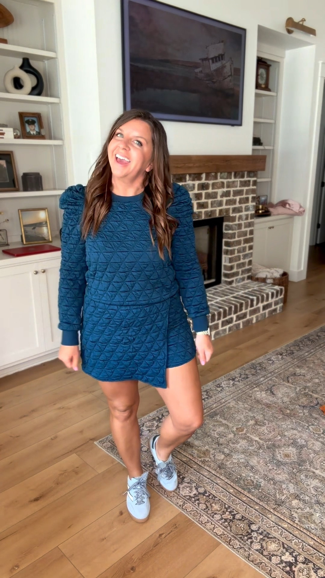 Perfect transition two piece set from Amazon. 

Two piece set, transition outfit, skort, puff sleeve, mom outfit, over 40, navy 2 piece set 

#LTKootd #LTKmomlife #LTKOver40