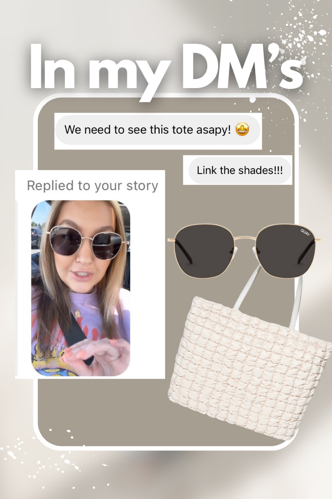 Linking my sunnies and tote! 

Tote bag
Free people dupe
Sunglasses
Quay
Woven bag
Puffy bag
Athletic bag

#LTKFind #LTKstyletip #LTKitbag