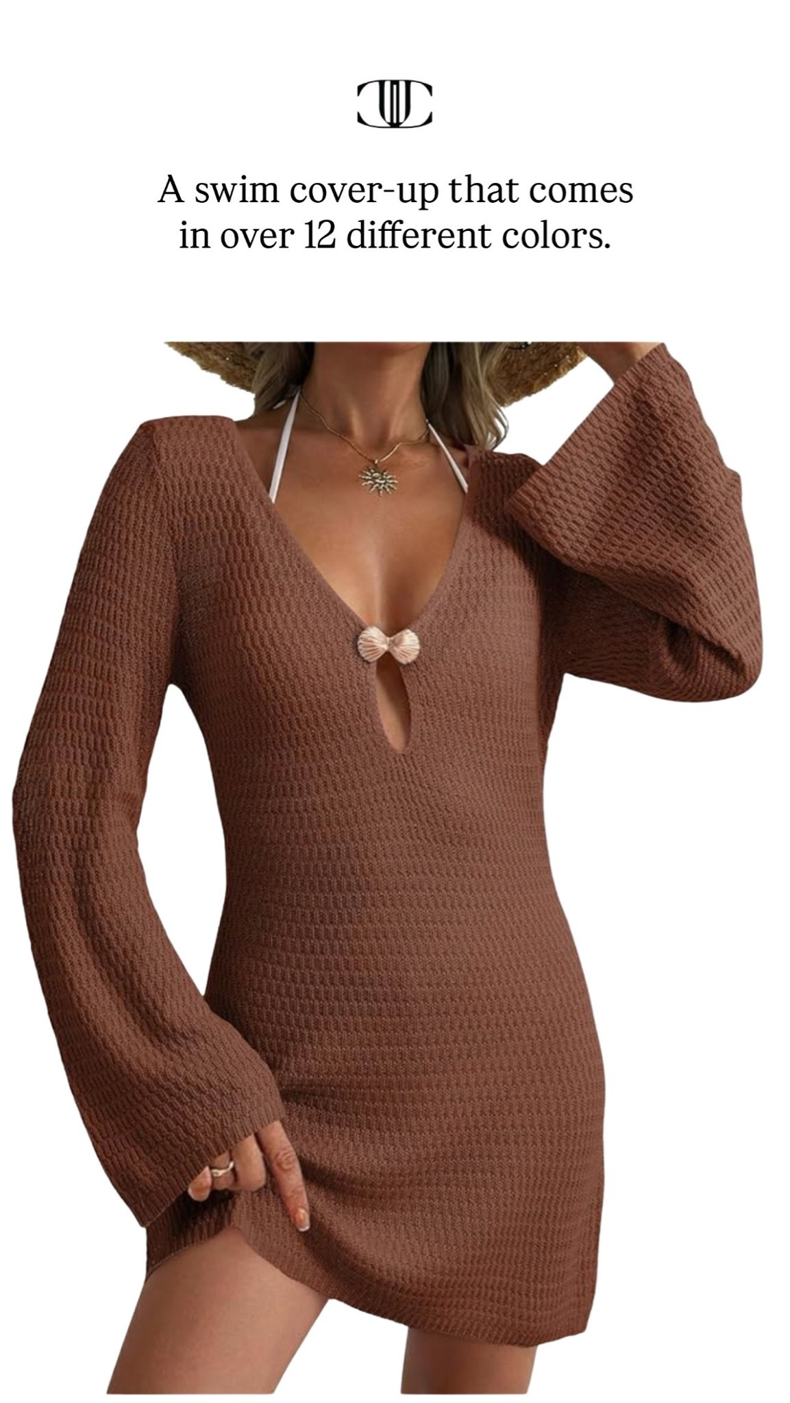 An Amazon swim cover-up.