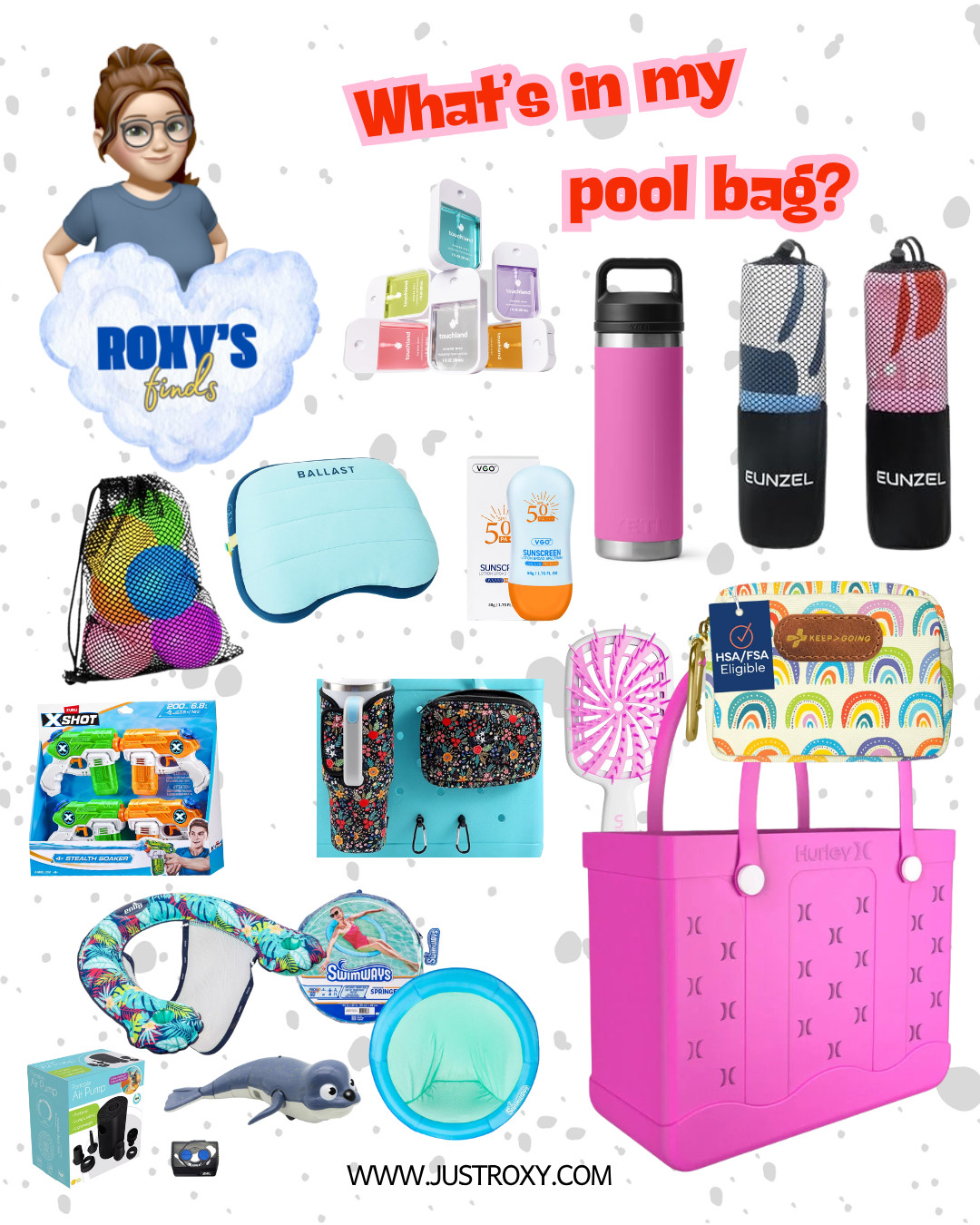 What is in my Pool Bag? My must have items to always be prepared for a trip to the pool. 

 #LTKSeasonal #LTKSwim #LTKTravel