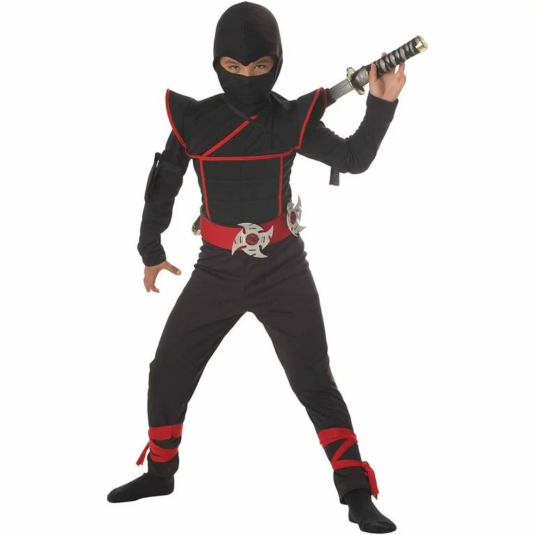 Stealth Ninja Boy's Halloween Fancy-Dress Costume for Child, S (6-8) - Walmart.com | Walmart (US)
