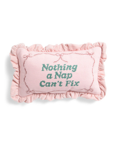 9x15 Nothing A Nap Can't Fix Oblong Pillow | TJ Maxx