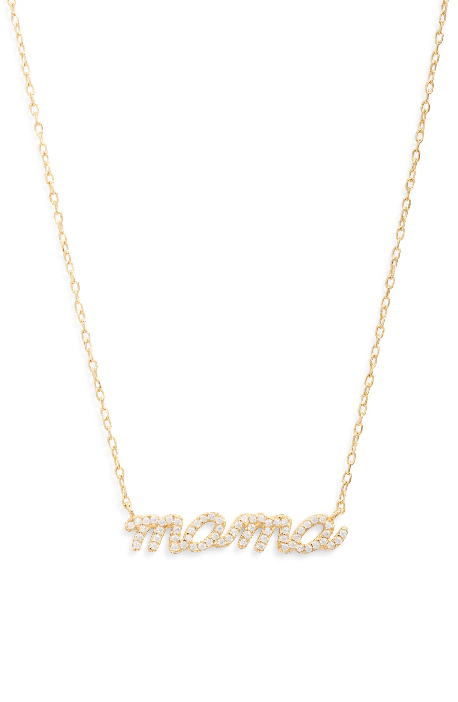 Mama Pavé Boxed Necklace | Nordstrom
