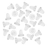 HIRIRI Hot Sale 150 Pieces Clear Clutch Earring Safety Backs For Fish Hook Earrings (White) | Amazon (US)