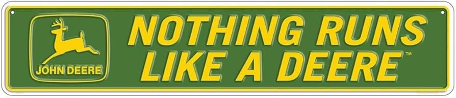 Nothing Runs Like A Deere John Deere Metal Sign | Amazon (US)