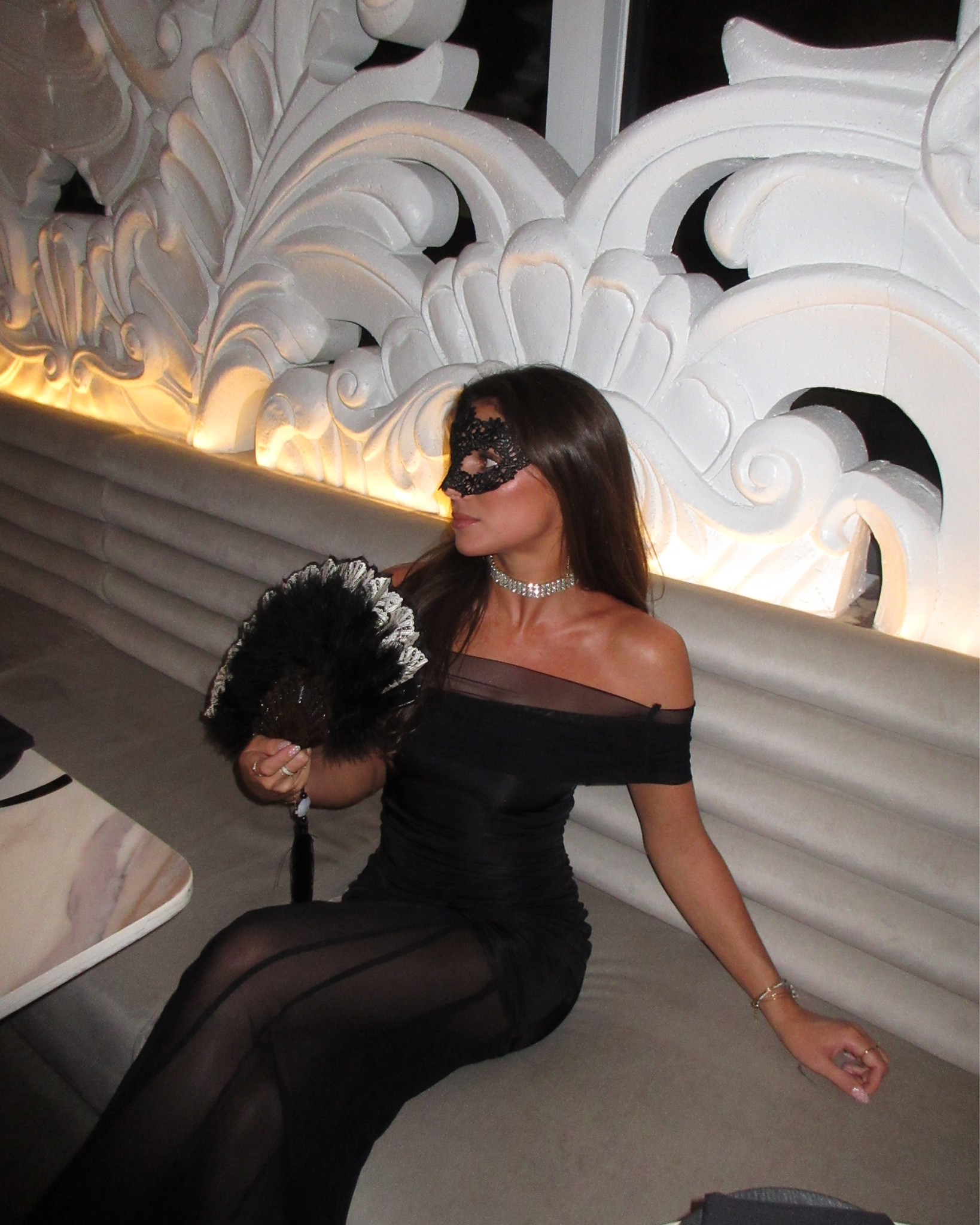 Gorgeous full length, off the shoulder, black dress with mesh detailing #meshki #formal #longdress #black #mesh #masquerade  

#LTKHalloween #LTKWedding #LTKHoliday