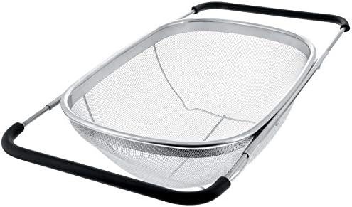 U.S. Kitchen Supply - Premium Quality Over The Sink Stainless Steel Oval Colander with Fine Mesh ... | Amazon (US)
