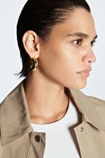 LARGE CHUNKY HOOP EARRINGS - GOLD - Jewellery - COS | COS (US)