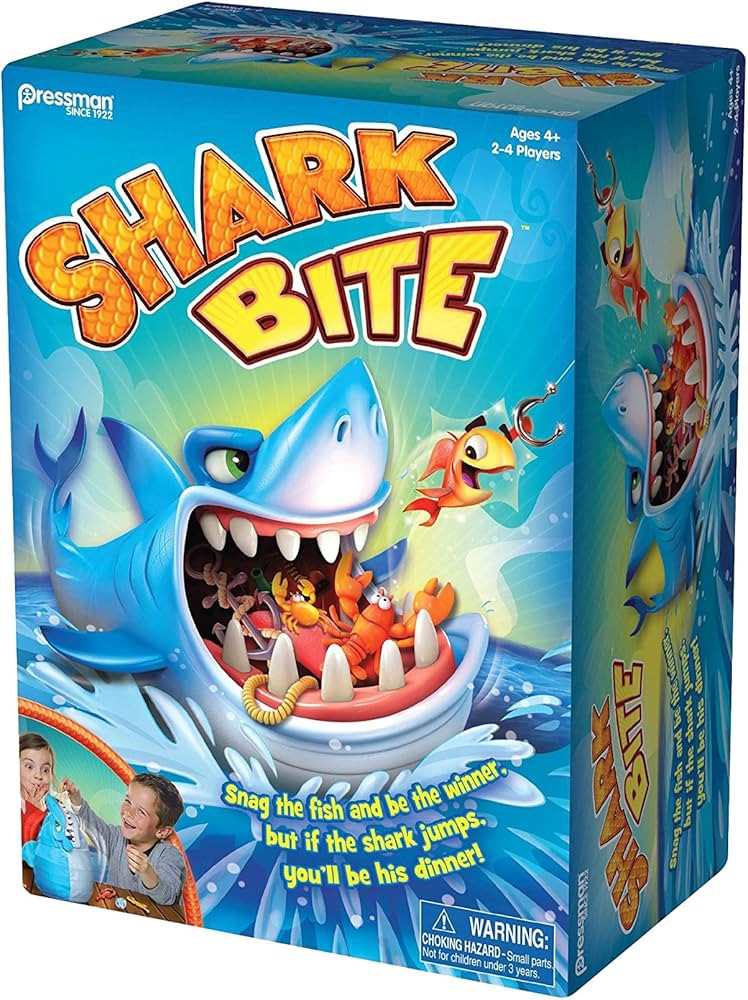 Shark Bite -- Roll the Die and Fish for Colorful Sea Creatures Before the Shark Bites Game! by Pr... | Amazon (US)
