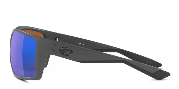 Costa Del Mar 6S9007 Reefton Gray, Green frame with green mirrored 580p lenses. Lenses provide 10... | GlassesUSA