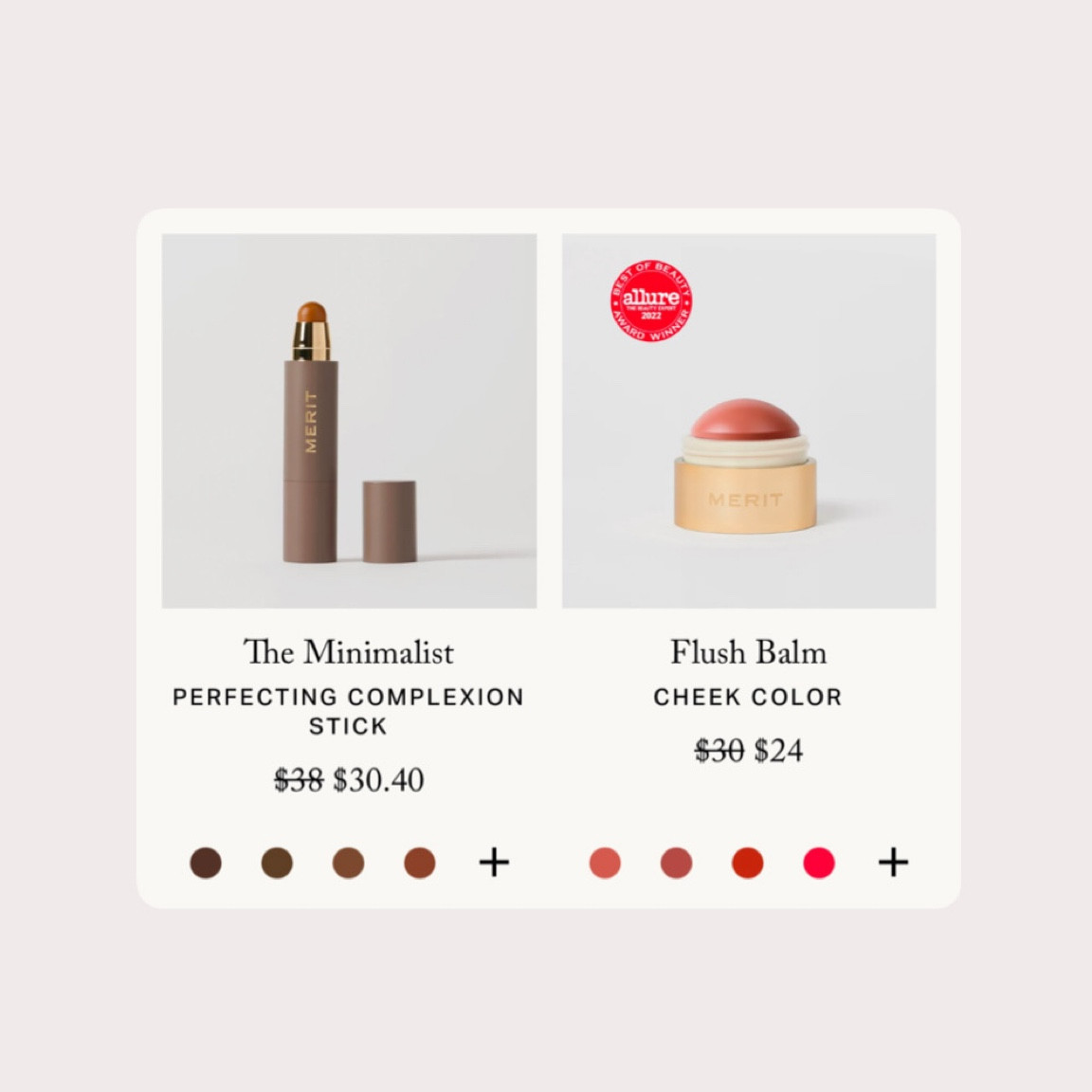 my top 2 picks from the Merit sale — if I were just getting started I’d grab these 2! go lighter than you think you need on the minimalist stick, and darker/brighter than you think you need on the flush balm. I wear Bisque in the minimalist, Stockholm in the flush balm.

their brush truly does make a difference IMO, and I really do love their bronzer and highlighter too. 

been wearing this line for over a year and just love it for everyday ease! makes me feel bright, awake and glowy.

#LTKBeauty #LTKCyberWeek #LTKGiftGuide