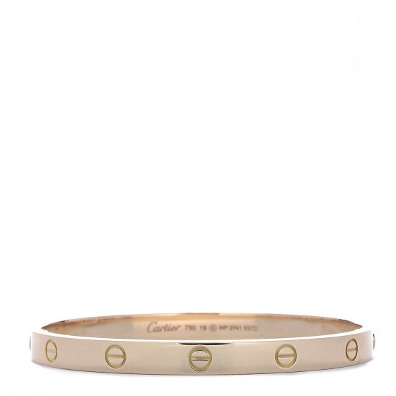 CARTIER 18K Yellow Gold LOVE Bracelet 19 | Fashionphile