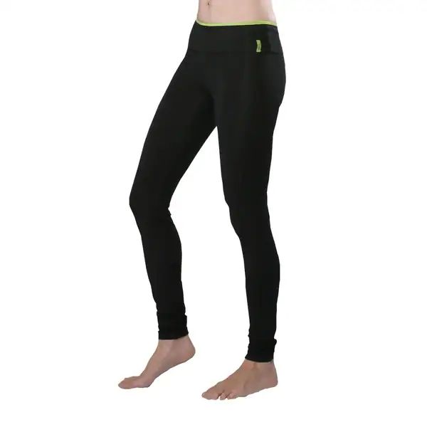 Yoga City Women's 'Chicago' Black Leggings | Bed Bath & Beyond