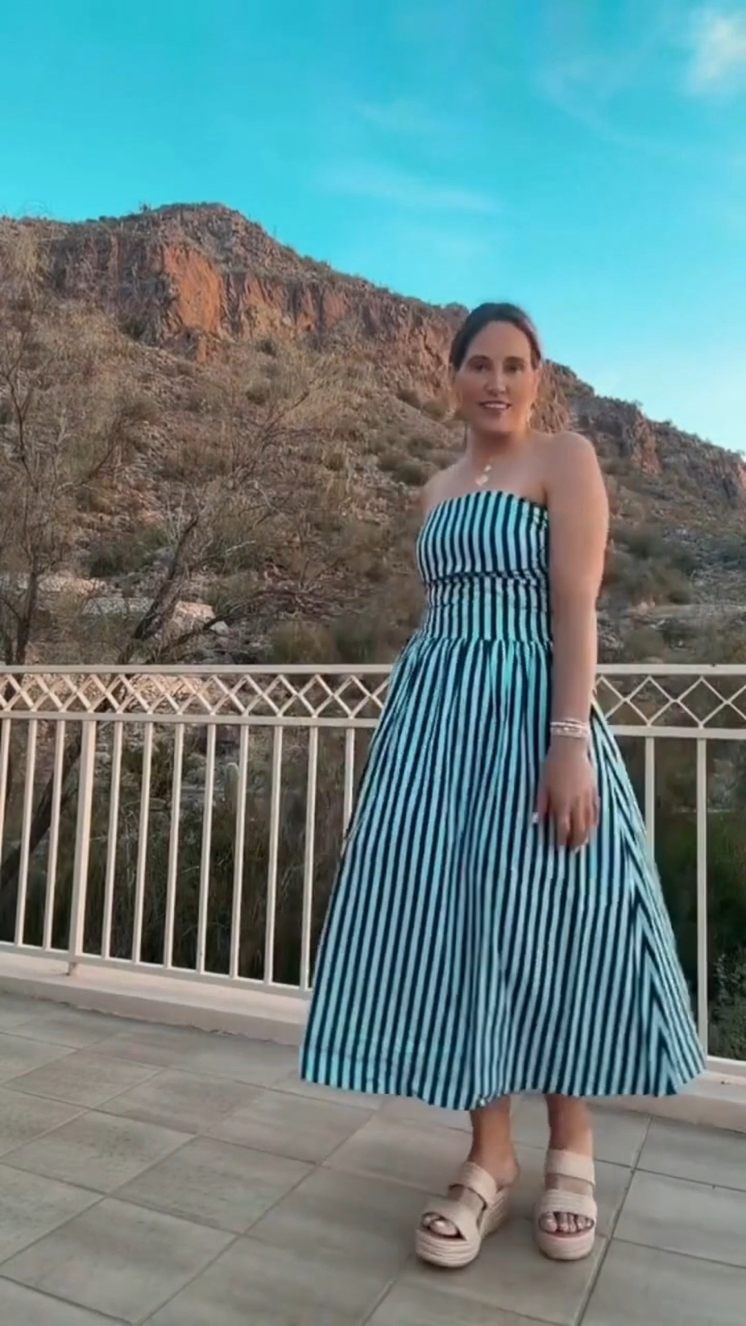 This strapless dress from Social Threads is one of my latest favorite finds. The stripes are so fun and make it perfect for a chic, resort-ready look. I paired it with cute shoes and a Jane Win necklace to finish the outfit.

#LTKootd #LTKOver40 #LTKSeasonal