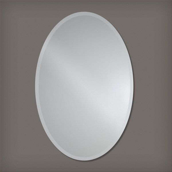 Frameless Beveled Oval Wall Mirror by The Better Bevel | Bed Bath & Beyond