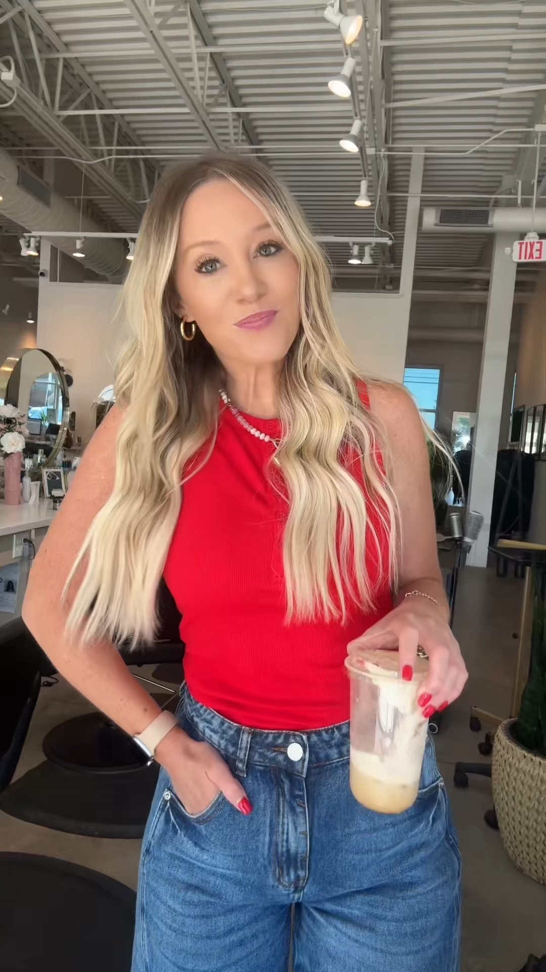 Basic ribbed tank and favorite barrel jeans

#LTKootd #LTKdayinmylife #LTKBeauty