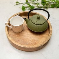 Madison & Mayfair Round Mango Wood Tray in Brown | Debenhams UK